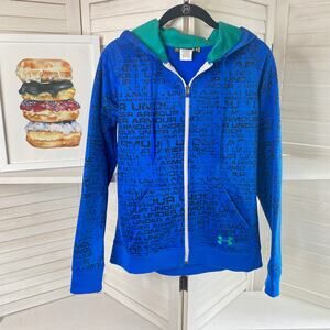 Under Armour blue zip up hoodie sweatshirt